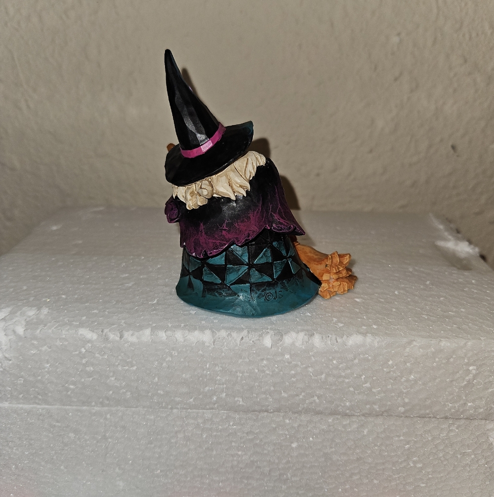 Jim Shore Mini Halloween Pumpkin/Cat/Witch Figurine Set - Picture 9 of 11
